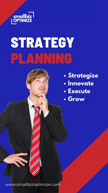 Business strategy planning with four key actions.