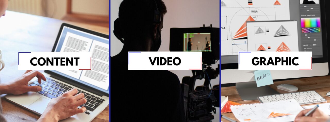 a man sitting at a desk with a laptop and a video camera