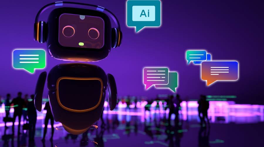 AI chatbot providing customer service for small business