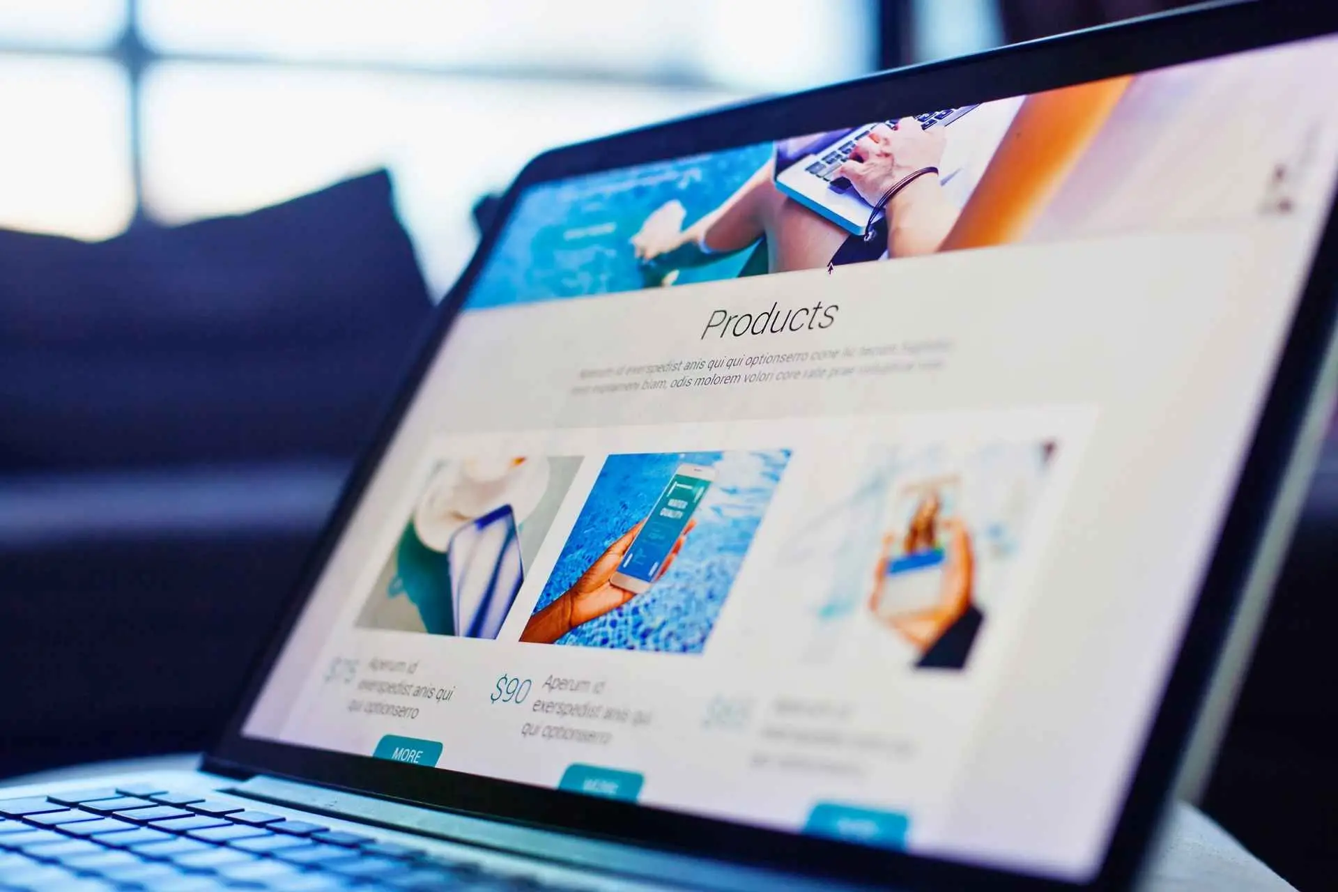 Responsive website layout on a laptop reflecting website accessibility Australia practices.